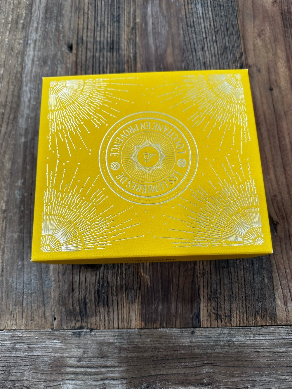 L'OCCITANE Bright Yellow Gift Box with White Radiant Motif